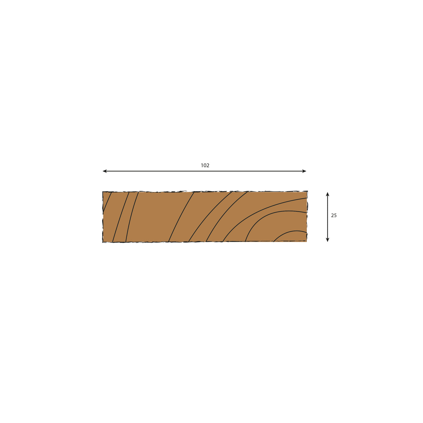Oak Ripped To Width (RTW) Plank - 2700, 2400, 1800 & 1200mm Lengths