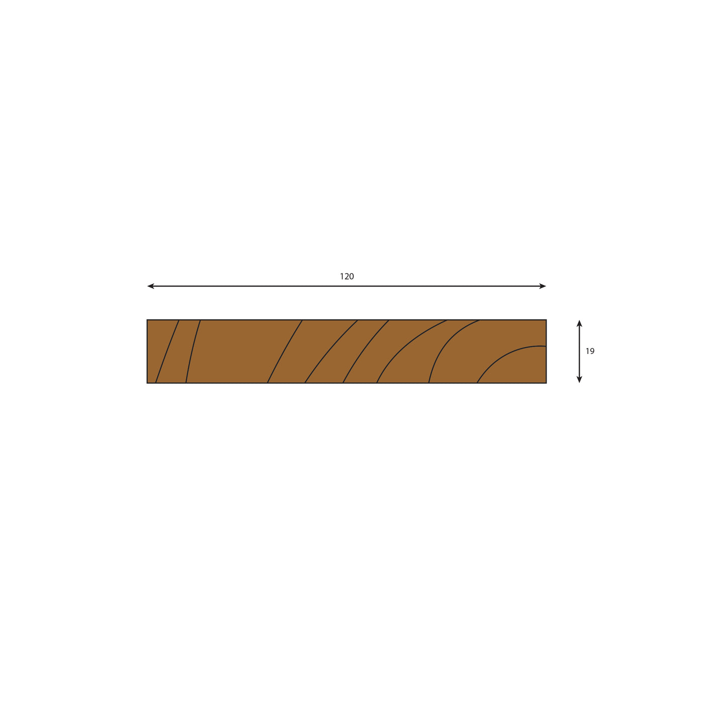 Oak Planed All Round (PAR) Plank - 2700, 2400, 1800 & 1200mm Lengths