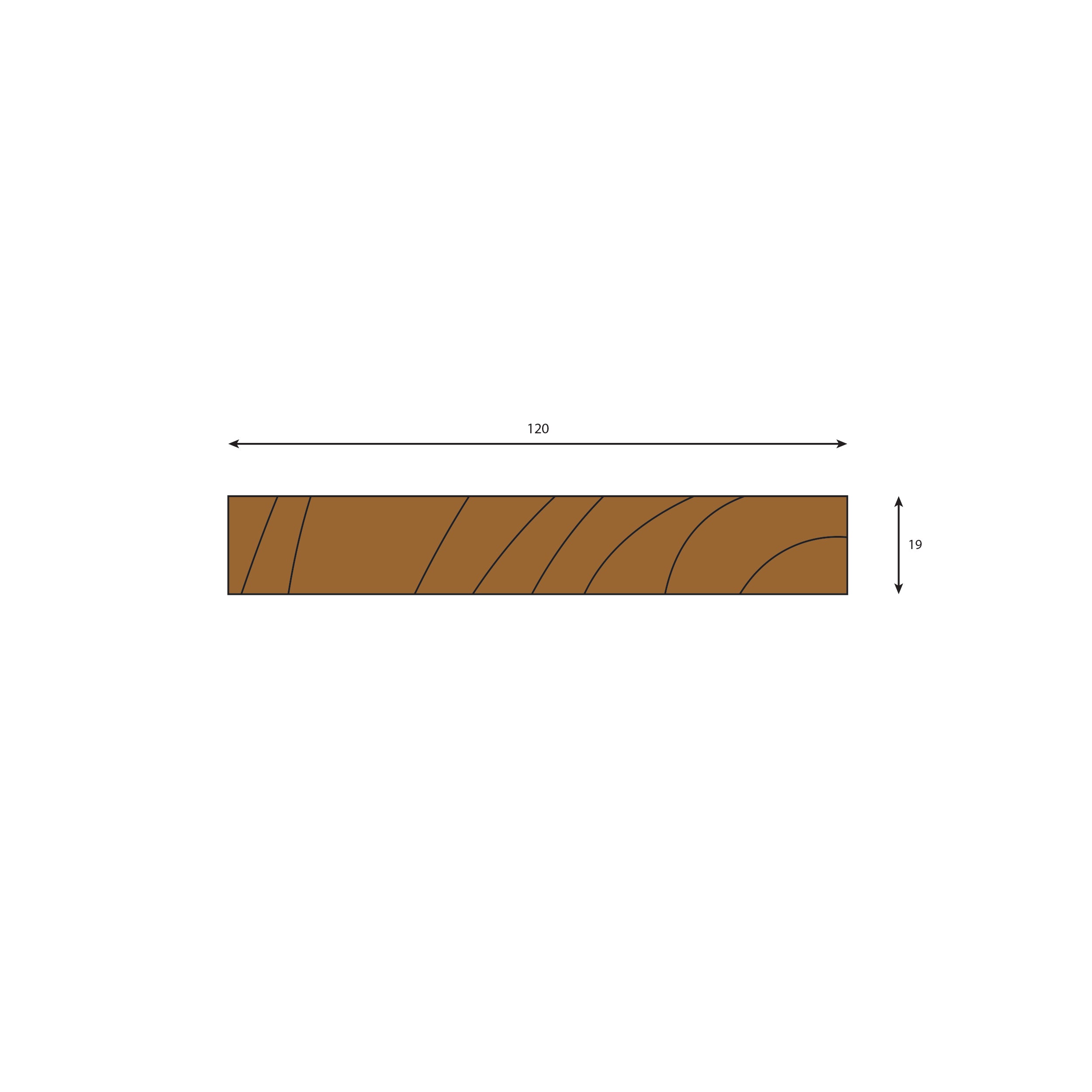 Oak Planed All Round (PAR) Plank - 2700, 2400, 1800 & 1200mm Lengths