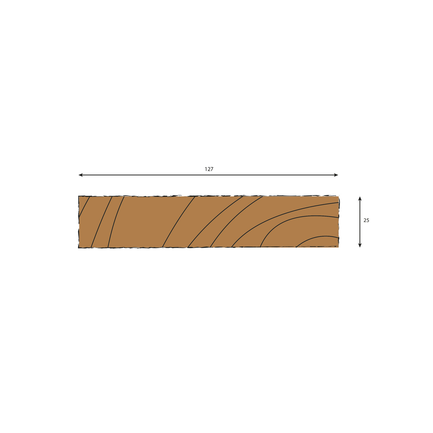 Oak Ripped To Width (RTW) Plank - 2700, 2400, 1800 & 1200mm Lengths