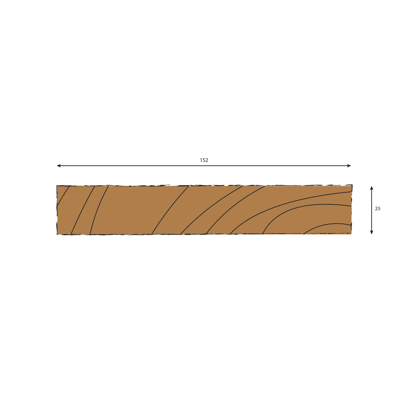 Oak Ripped To Width (RTW) Plank - 2700, 2400, 1800 & 1200mm Lengths