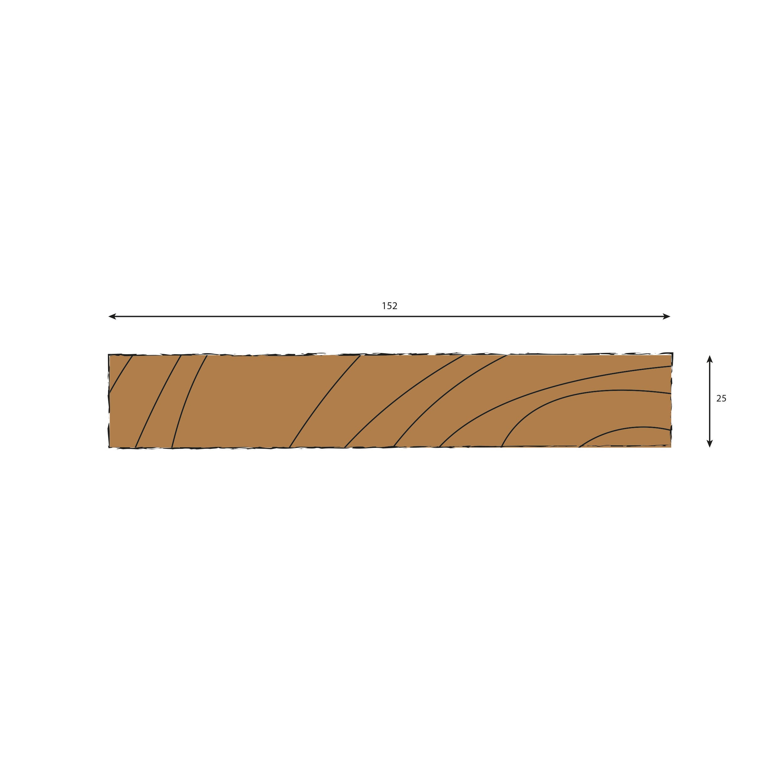 Oak Ripped To Width (RTW) Plank - 2700, 2400, 1800 & 1200mm Lengths
