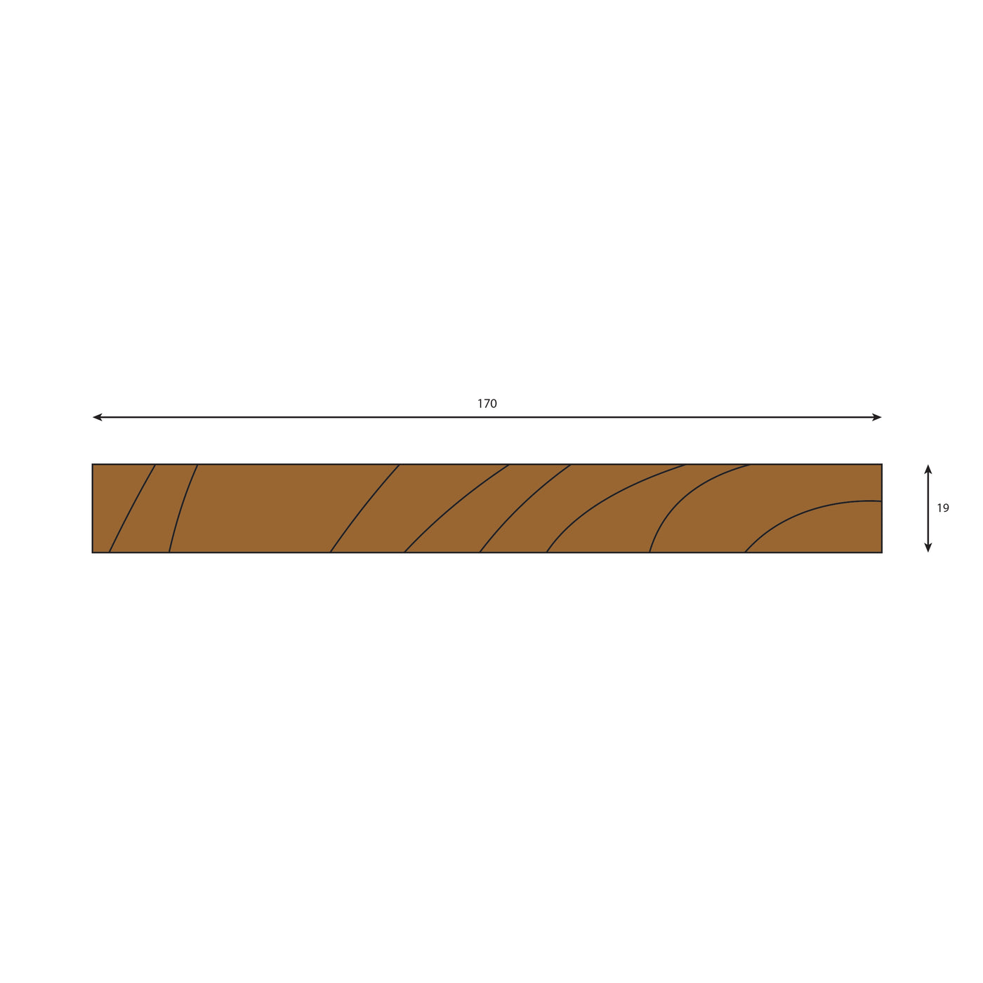 Oak Planed All Round (PAR) Plank - 2700, 2400, 1800 & 1200mm Lengths