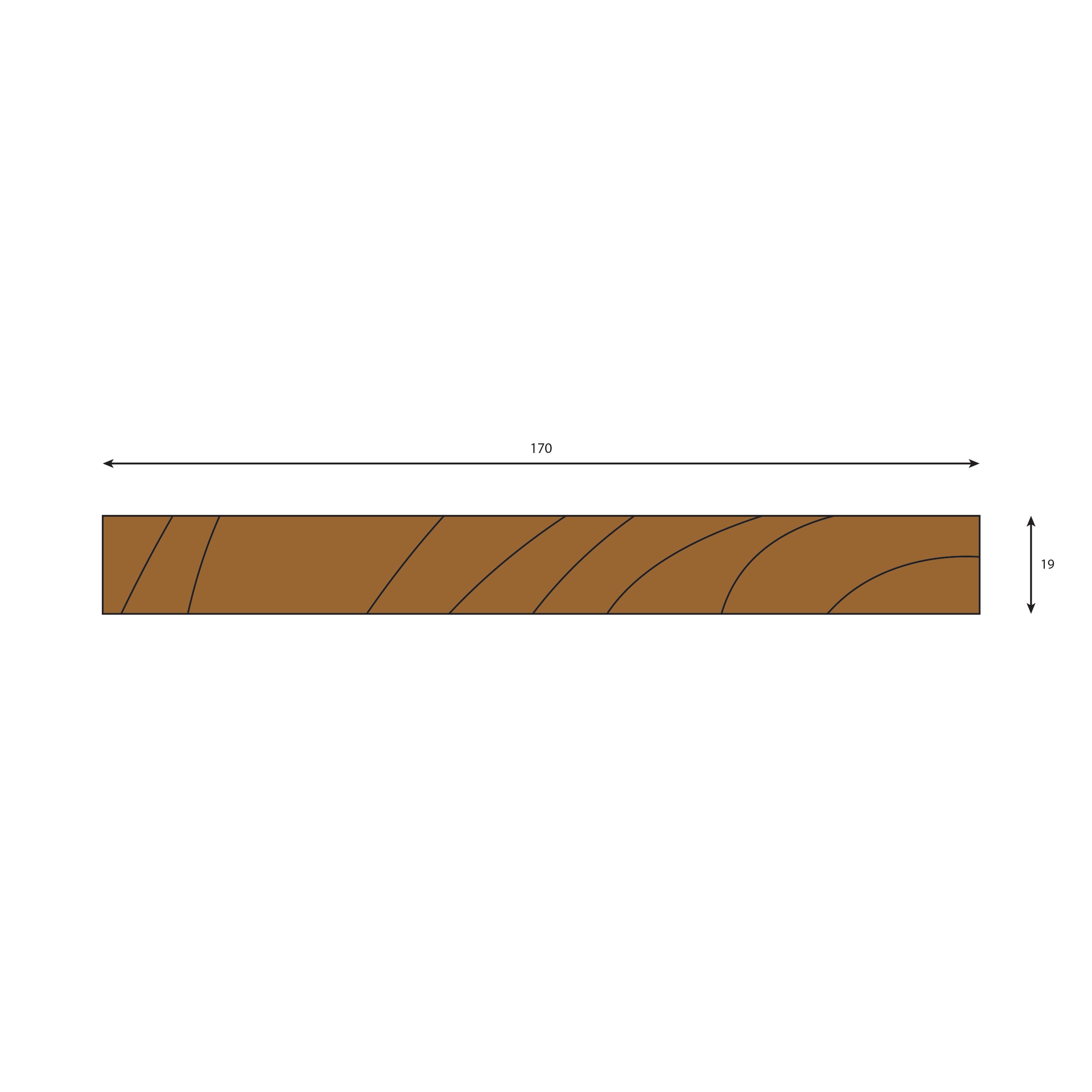 Oak Planed All Round (PAR) Plank - 2700, 2400, 1800 & 1200mm Lengths