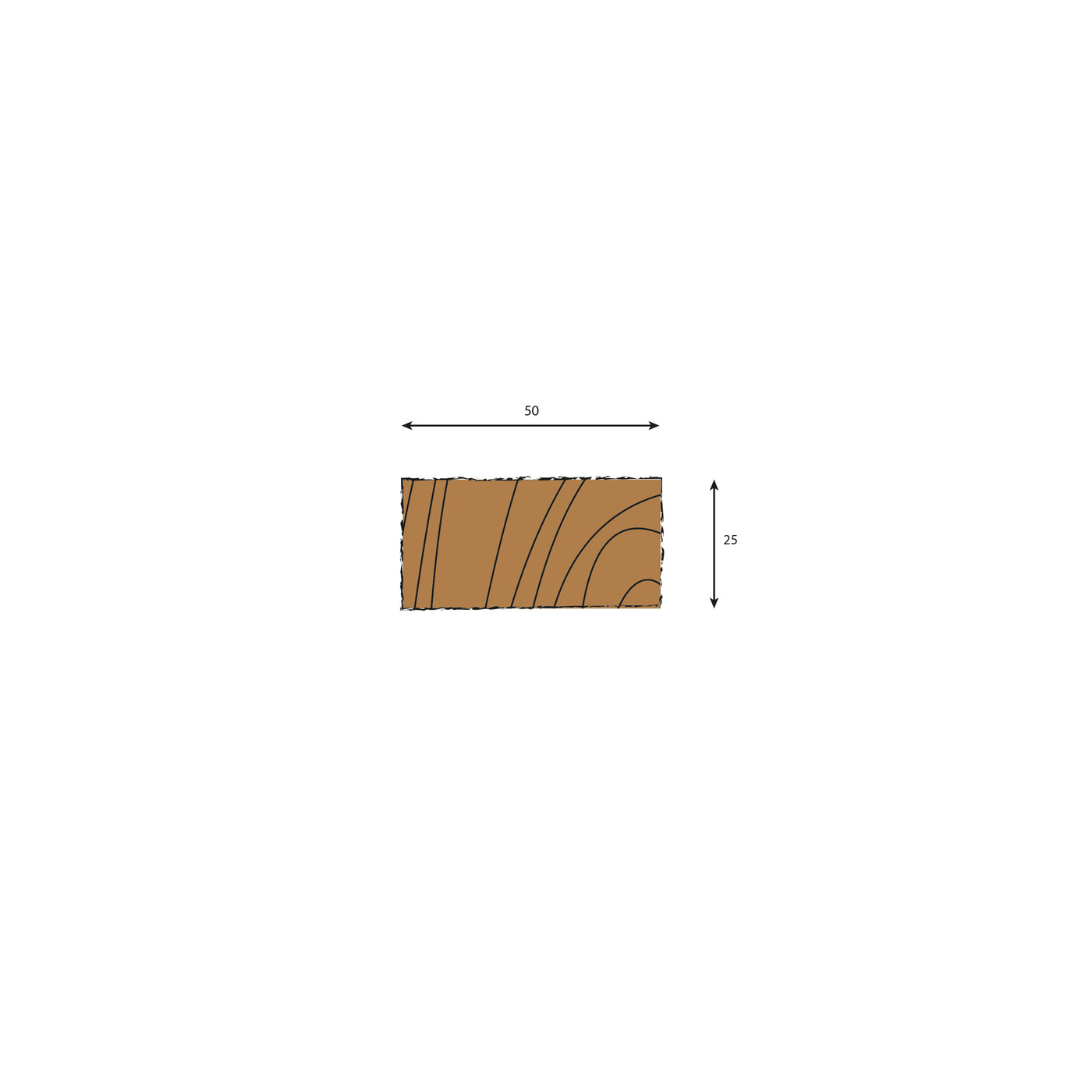 Oak Ripped To Width (RTW) Plank - 2700, 2400, 1800 & 1200mm Lengths