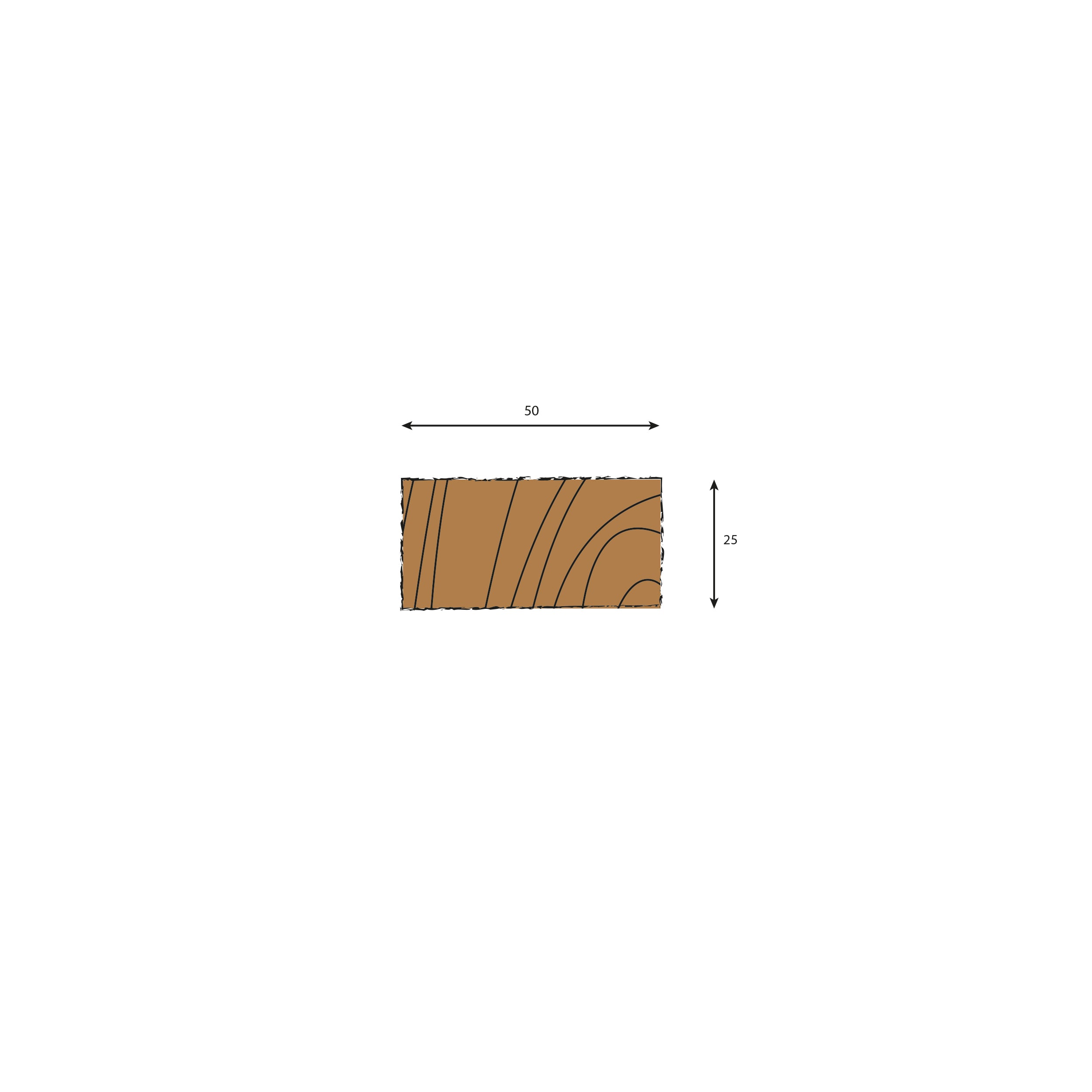 Oak Ripped To Width (RTW) Plank - 2700, 2400, 1800 & 1200mm Lengths