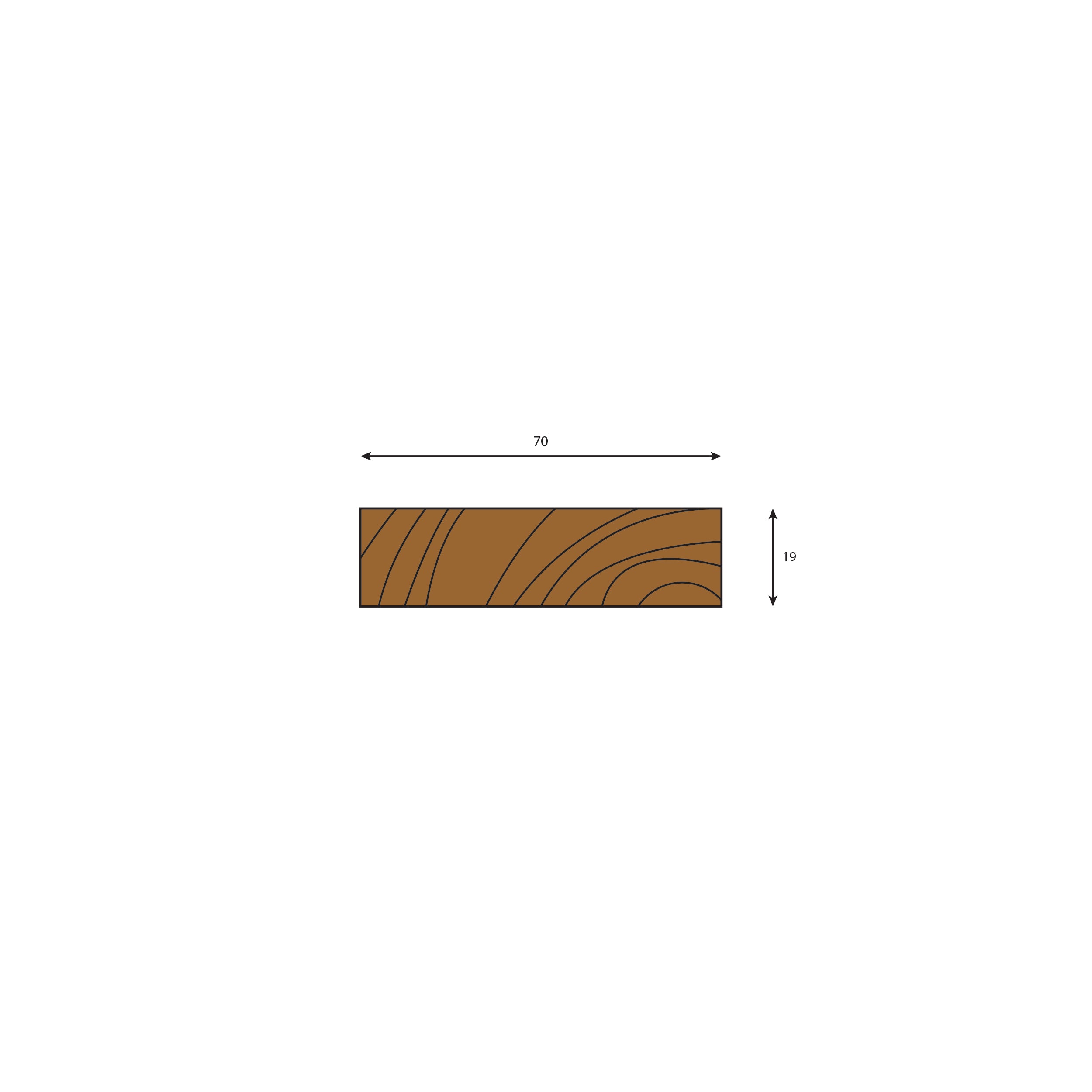 Oak Planed All Round (PAR) Plank - 2700, 2400, 1800 & 1200mm Lengths