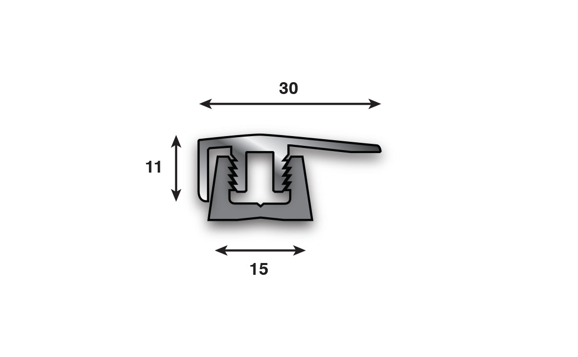 Frontier LITE Height Adjustable Aluminium Flooring Profile