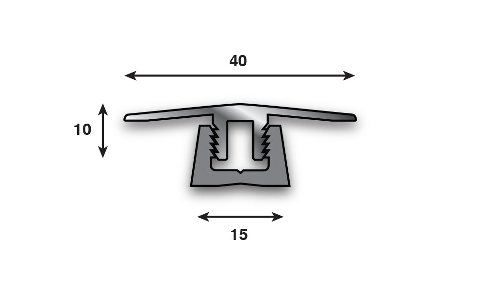 Frontier LITE Height Adjustable Aluminium Flooring Profile