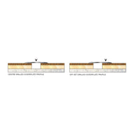 Aluminium Coverstrips - 70 & 105mm Widths