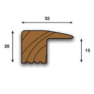 Oak Door Threshold Strips (15mm) - 2700, 1800 & 900mm Lengths
