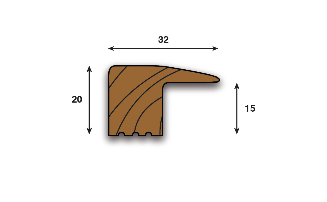 Oak Door Threshold Strips (15mm) - 2700, 1800 & 900mm Lengths