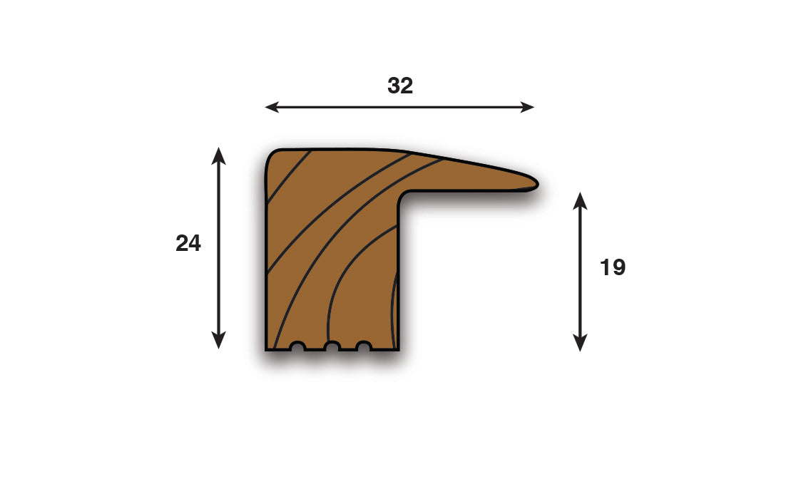 Oak Door Threshold Strips (19mm) - 2700, 1800 & 900mm Lengths