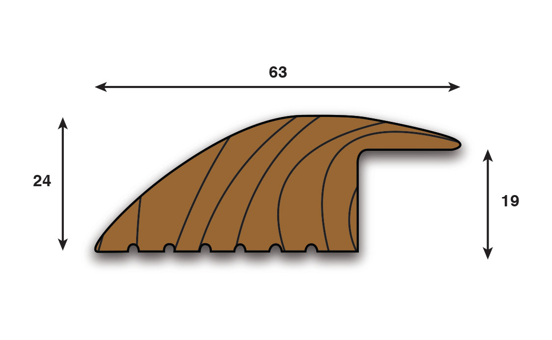Oak Door Threshold Strips (19mm) - 2700, 1800 & 900mm Lengths