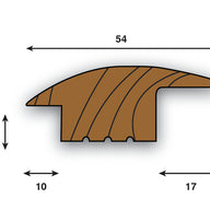 Oak Door Threshold Strips (15mm) - 2700, 1800 & 900mm Lengths