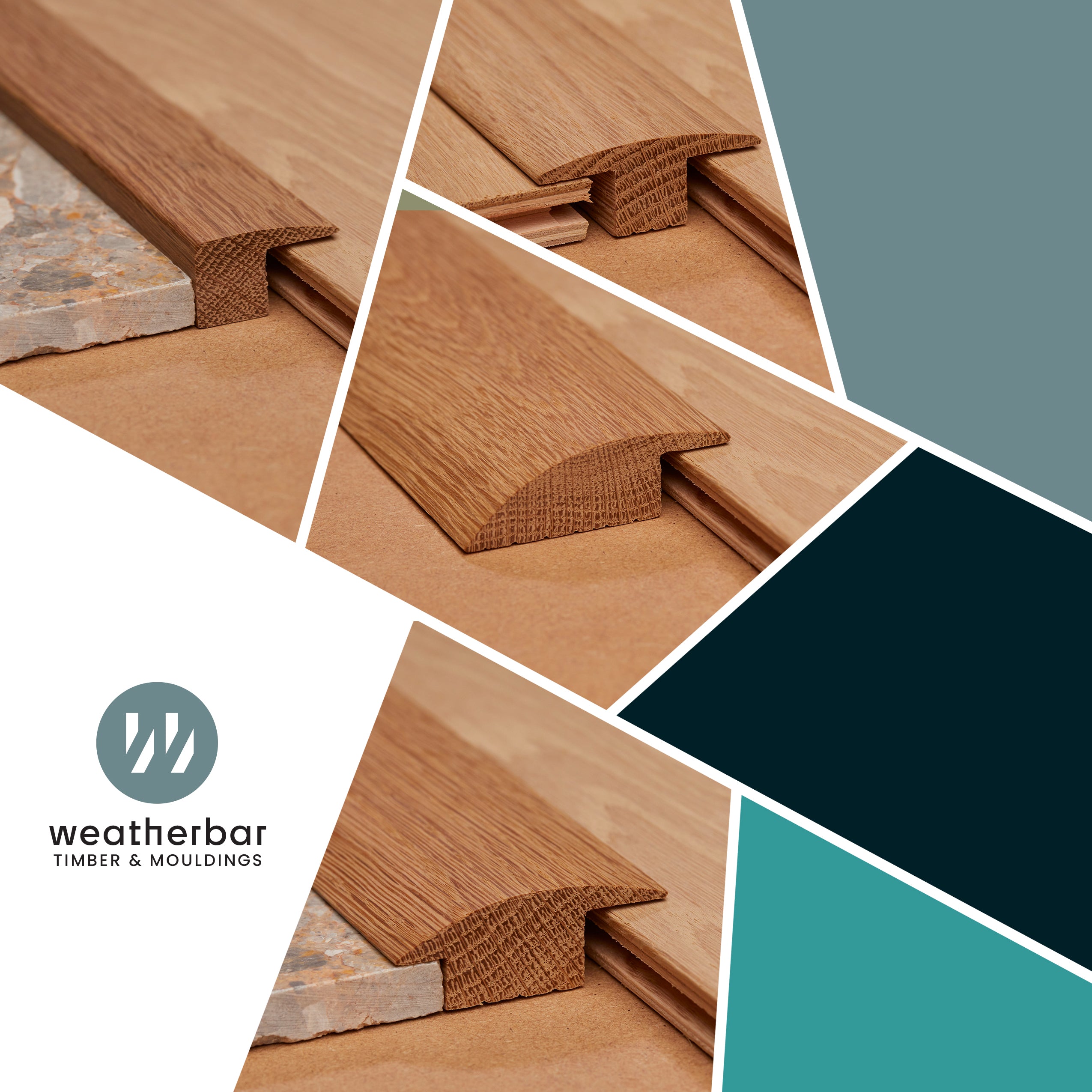 Threshold Key Part Oak Door Threshold Strips (15mm) - 2700, 1800 & 900mm Lengths | Weatherbar