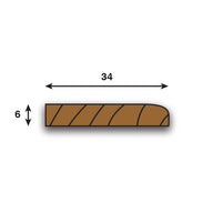 Oak Coverstrips - 20, 34, 44 & 66mm Widths