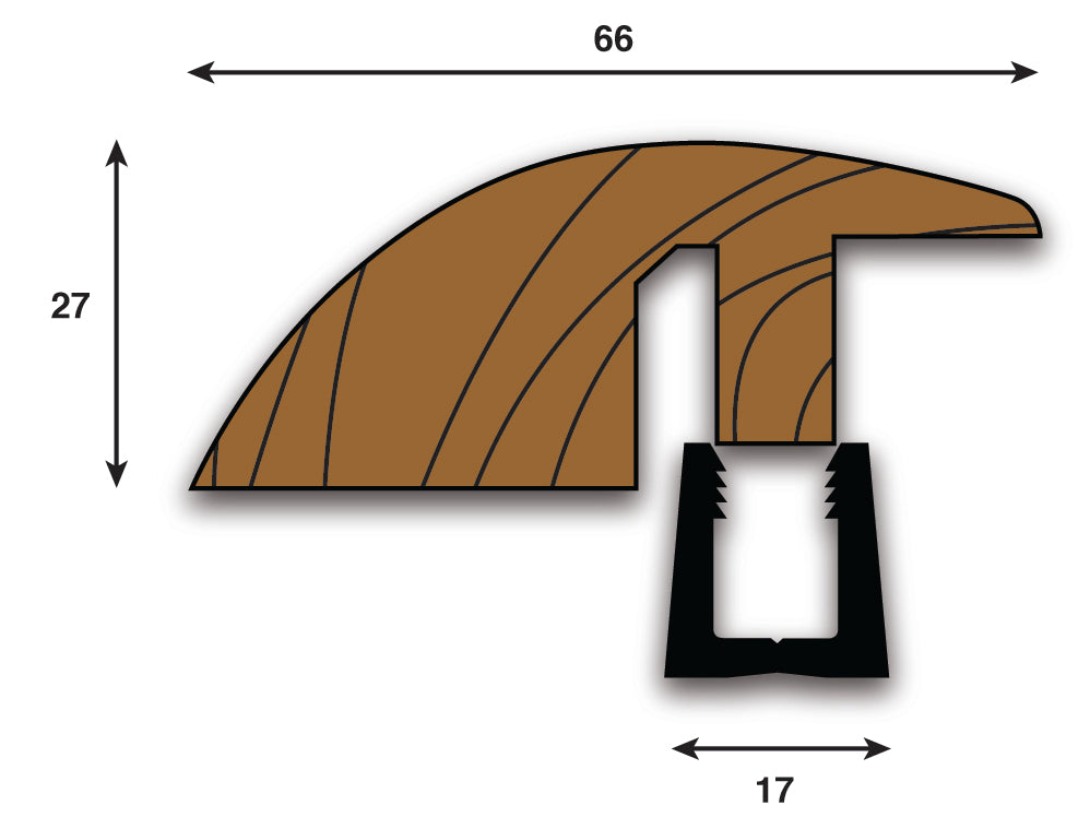 Frontier WOODLINE Height Adjustable Hardwood Flooring Profile