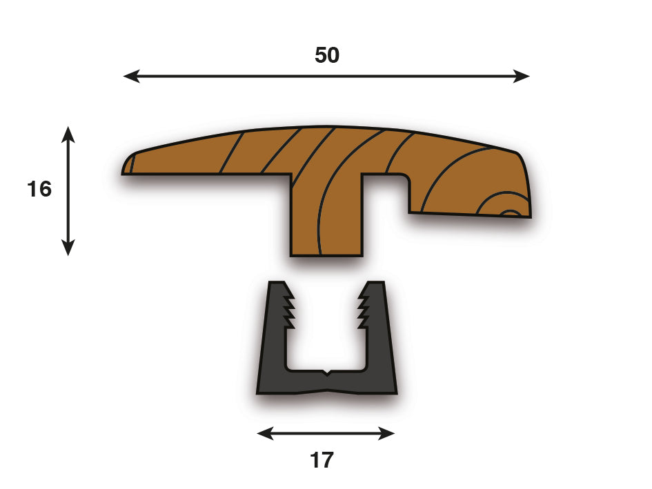Frontier WOODLINE Height Adjustable Hardwood Flooring Profile