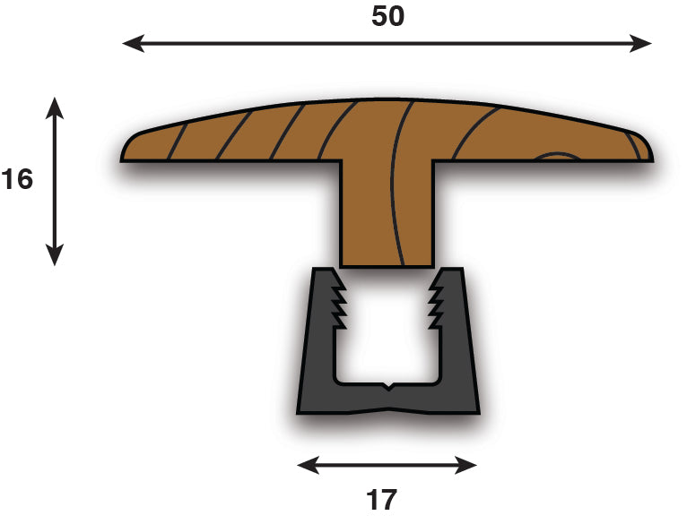 Frontier WOODLINE Height Adjustable Hardwood Flooring Profile
